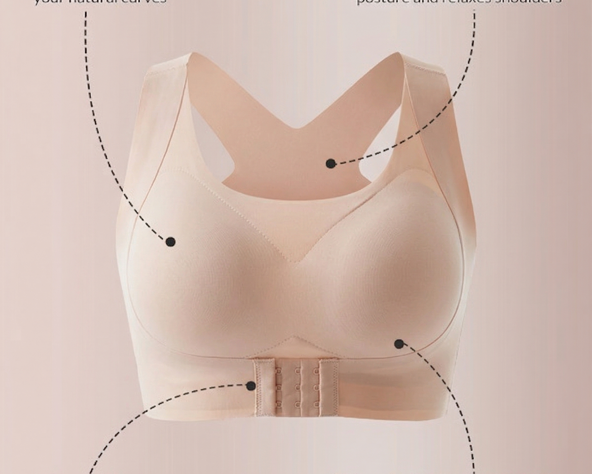 🔥LAST DAY PROMOTION - BUY 1 GET 1 FREE🔥 Front Closure Cross-Back Wireless Posture Bra