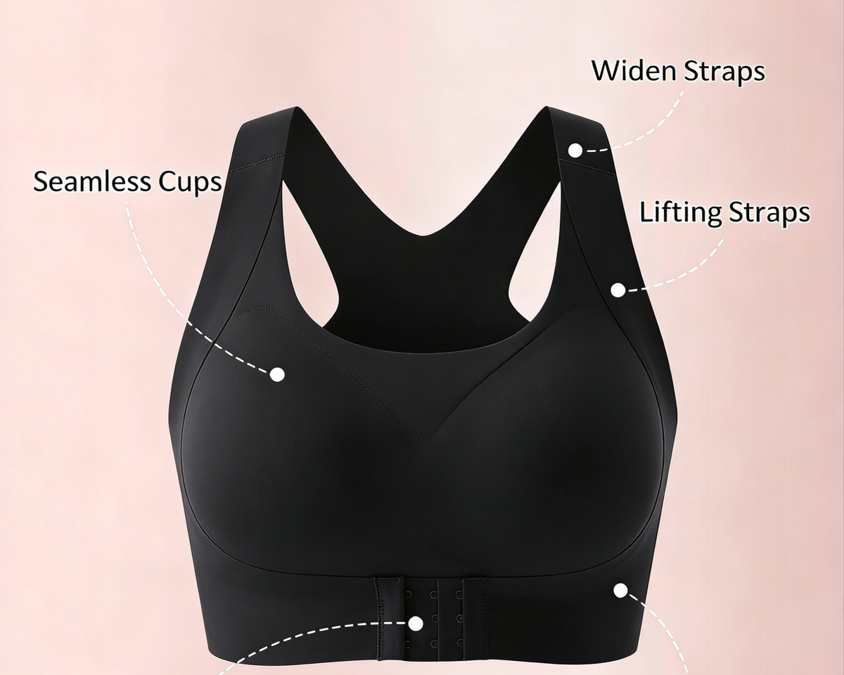 🔥LAST DAY PROMOTION - BUY 1 GET 1 FREE🔥 Front Closure Cross-Back Wireless Posture Bra