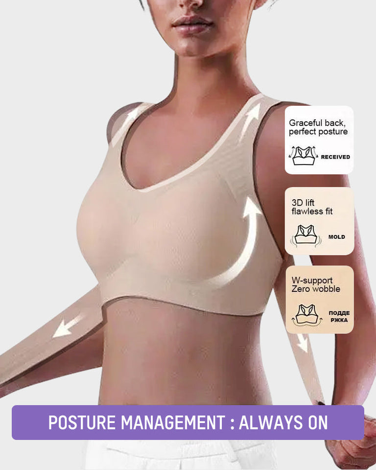 🔥LAST DAY PROMOTION - BUY 1 GET 1 FREE🔥 Front Closure Cross-Back Wireless Posture Bra